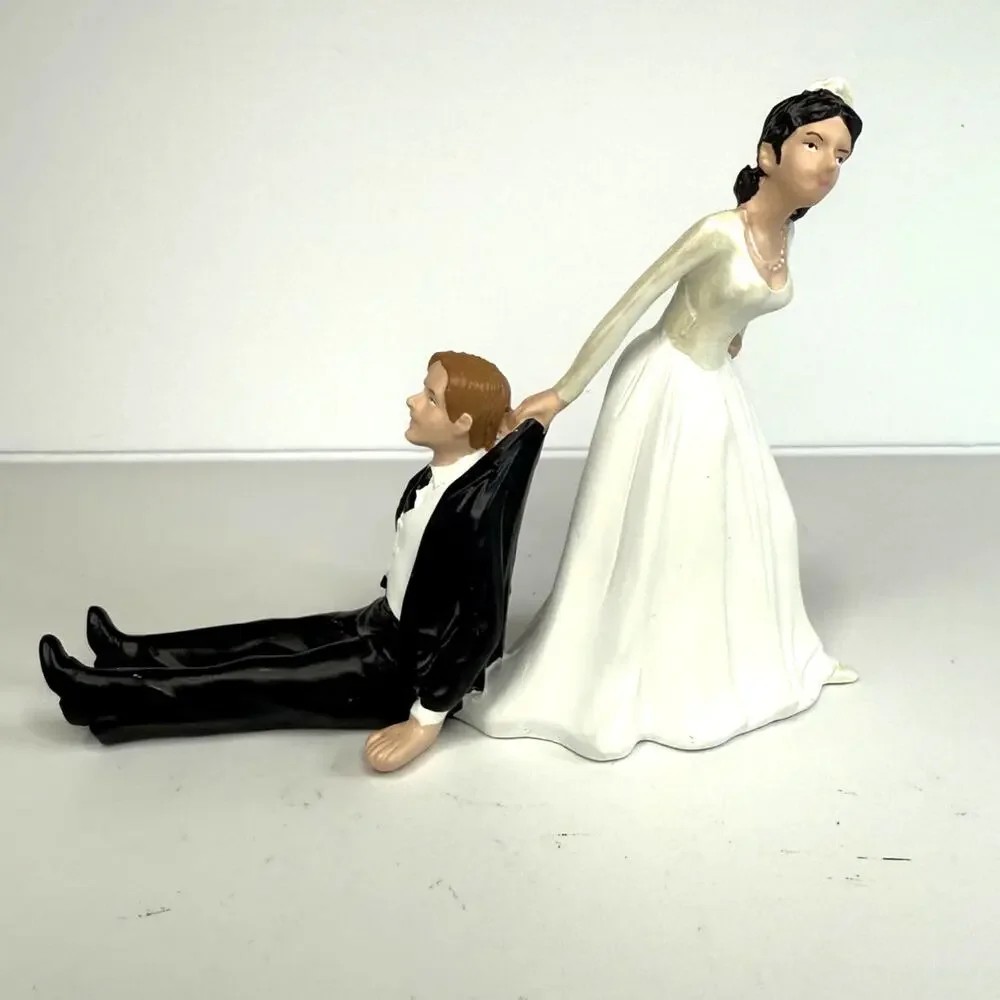 2009 Accoutrements Reluctant Groom Cake Topper Wedding Reception Celebration